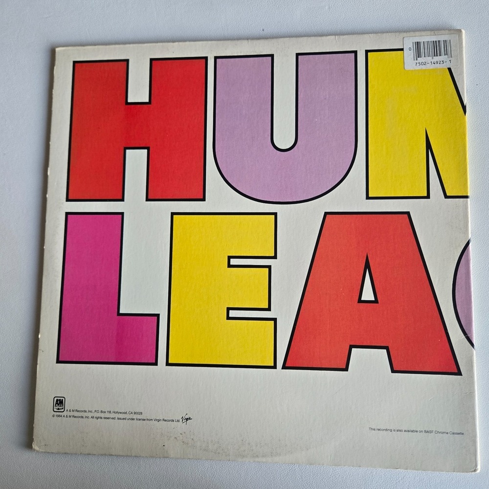 1984 The Human League Hysteria LP Vinyl 12" Record A&M SP-4923 Original Vintage